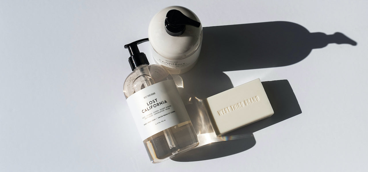 Luxury hand soaps, luxury hand lotion