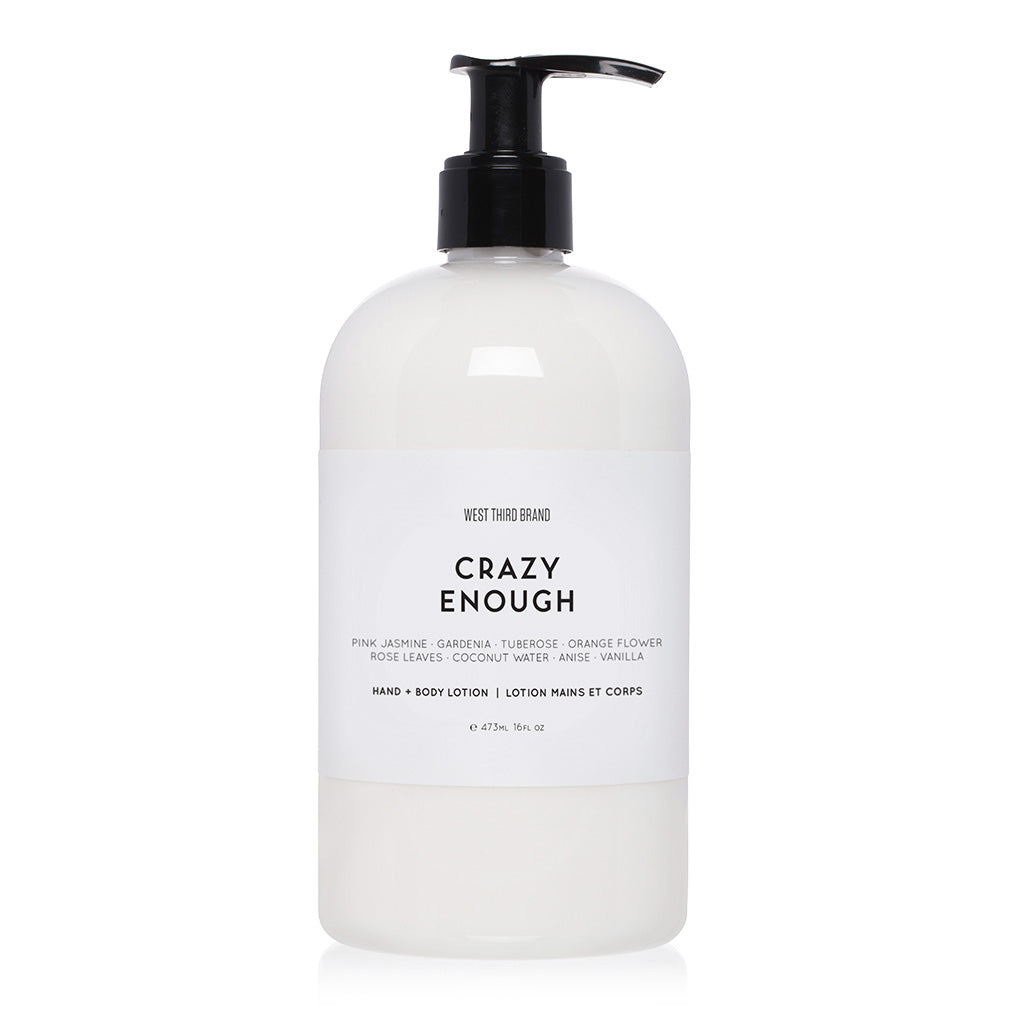 West Third Brand | Hand + Body Lotion | Crazy Enough